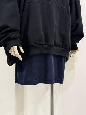 2022 Balenciaga by Demna XXXL oversized double layer hoodie
