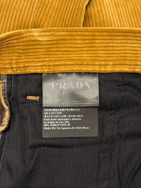 2000s Prada corduroy straight pants