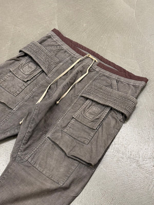 2015 Rick Owens creatch drawstring cargo pants