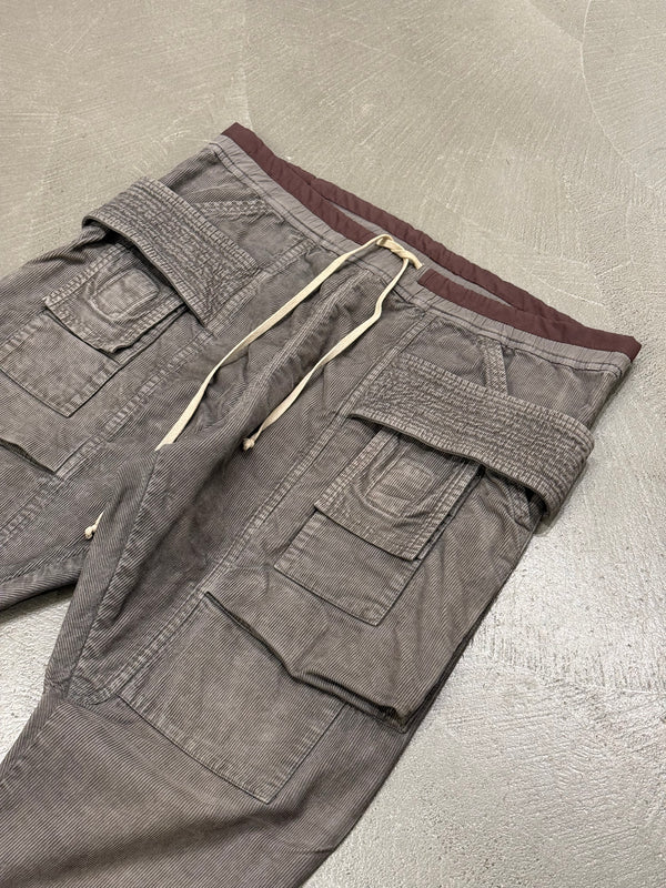 2015 Rick Owens creatch drawstring cargo pants