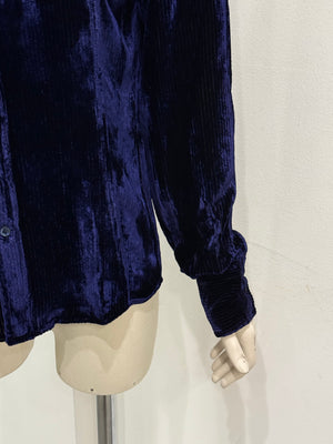 A/W1995 Gucci by Tom Ford velvet iridescent shirt