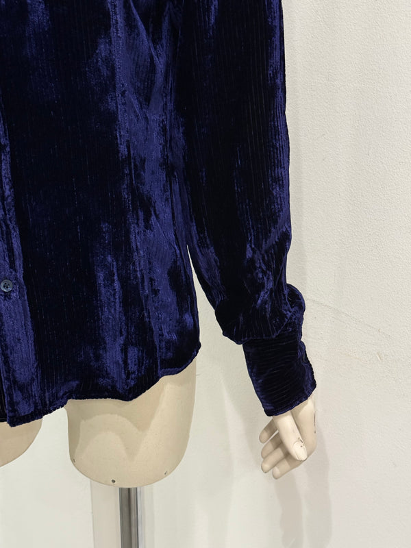 A/W1995 Gucci by Tom Ford velvet iridescent shirt