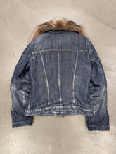 Load image into Gallery viewer, 2001 Dolce &amp; Gabbana real fur denim jacket
