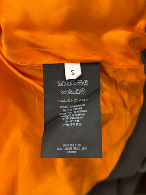 S/S2017 Balenciaga by Demna runway cropped boxy bomber jacket with padded shoulders