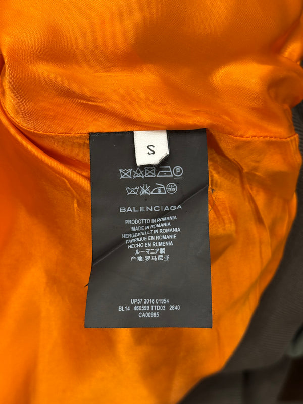 S/S2017 Balenciaga by Demna runway cropped boxy bomber jacket with padded shoulders