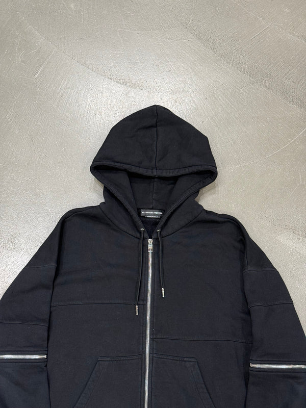 2020s Alexander McQueen multi-zip hoodie
