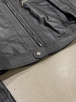 2020s Dolce & Gabbana moto biker leather jacket