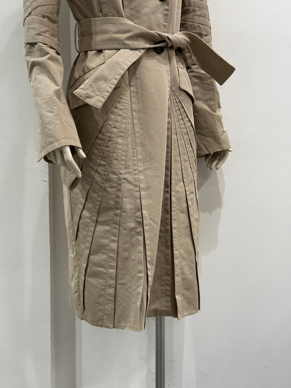 2004 Gucci by Tom Ford paneled nylon trench coat