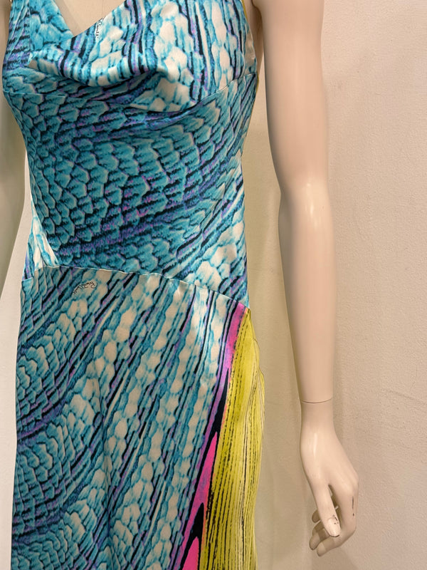 S/S2001 Roberto Cavalli runway psychedelic dress