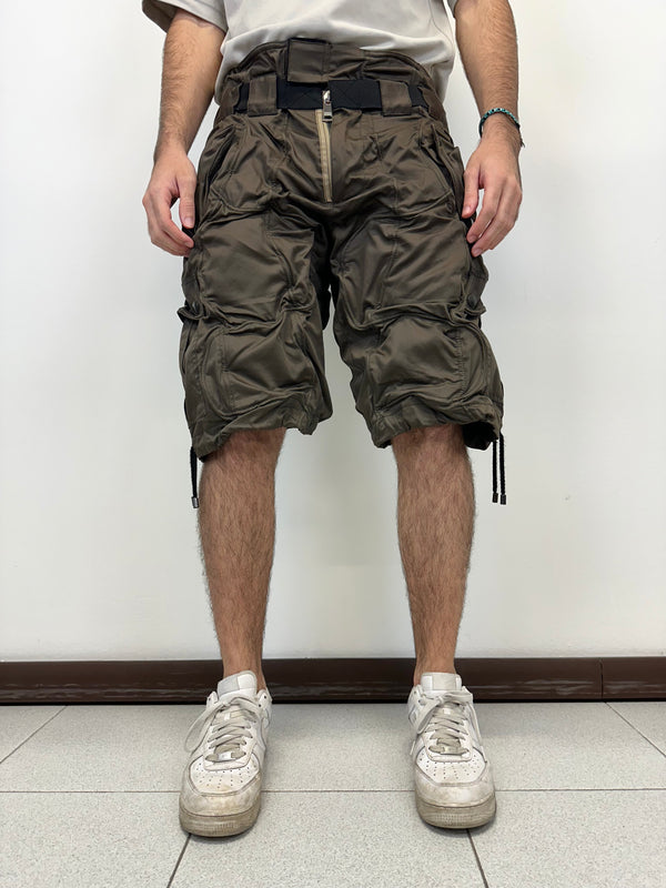 SS2008 Dolce & Gabbana wire wrinkle shorts bondage cargo pants