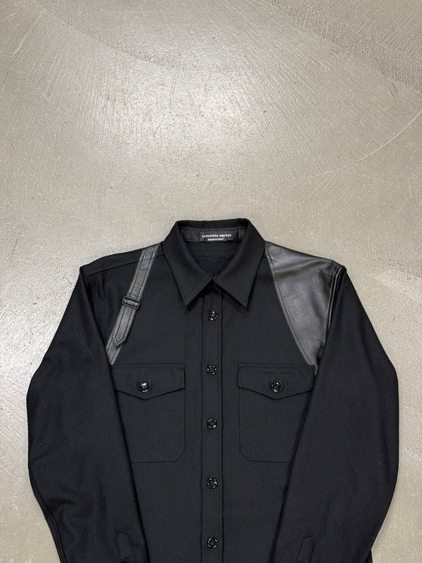 2016 Alexander McQueen leather straps shirt