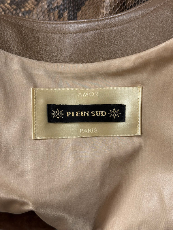 2000s Plein Sud phyton leather jacket