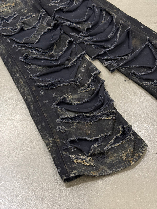 S/S2023 Balenciaga "The Mud Show" destroyed denim