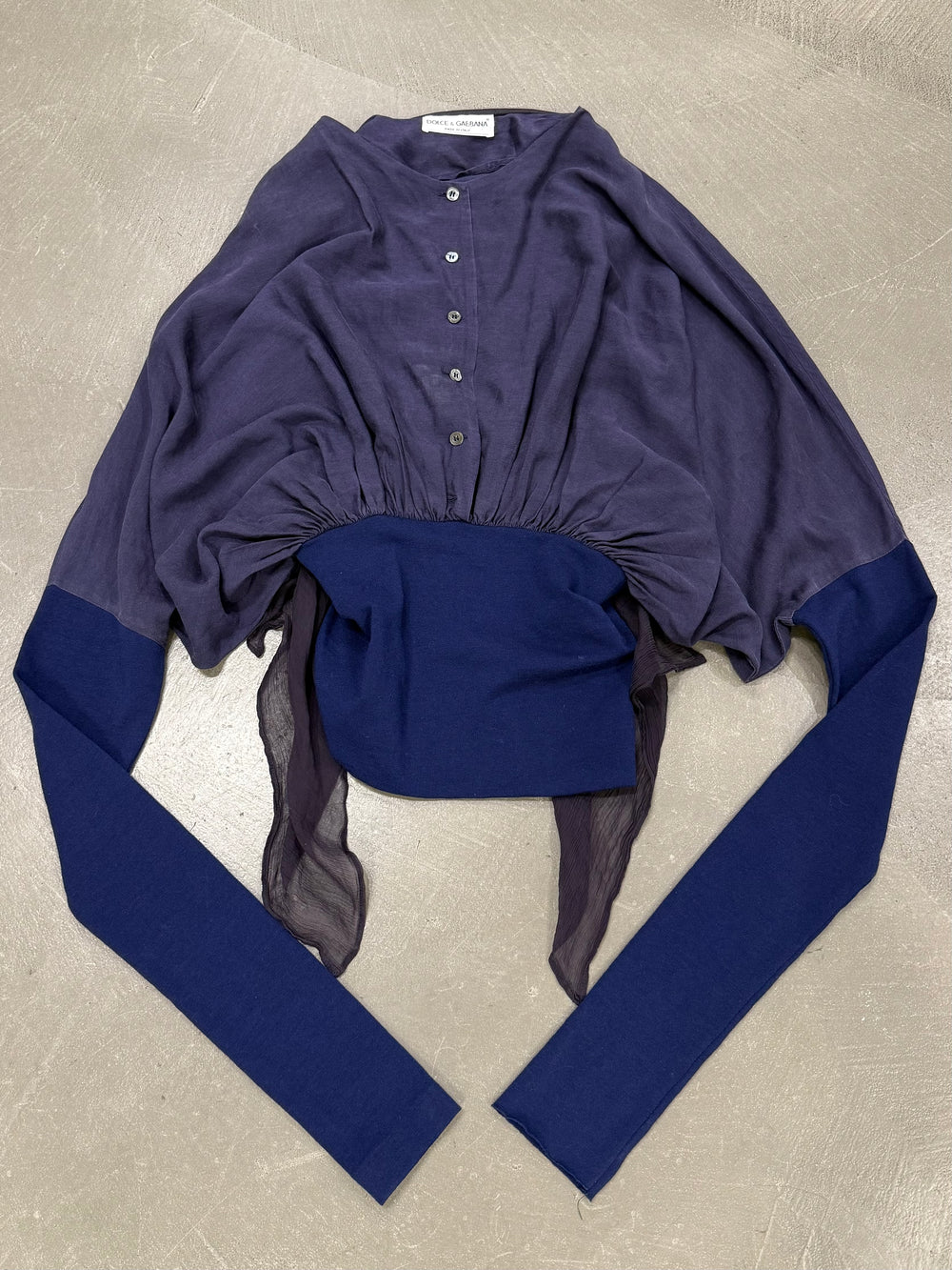 Early 1990s Dolce & Gabbana draped silk top