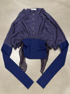 Early 1990s Dolce & Gabbana draped silk top