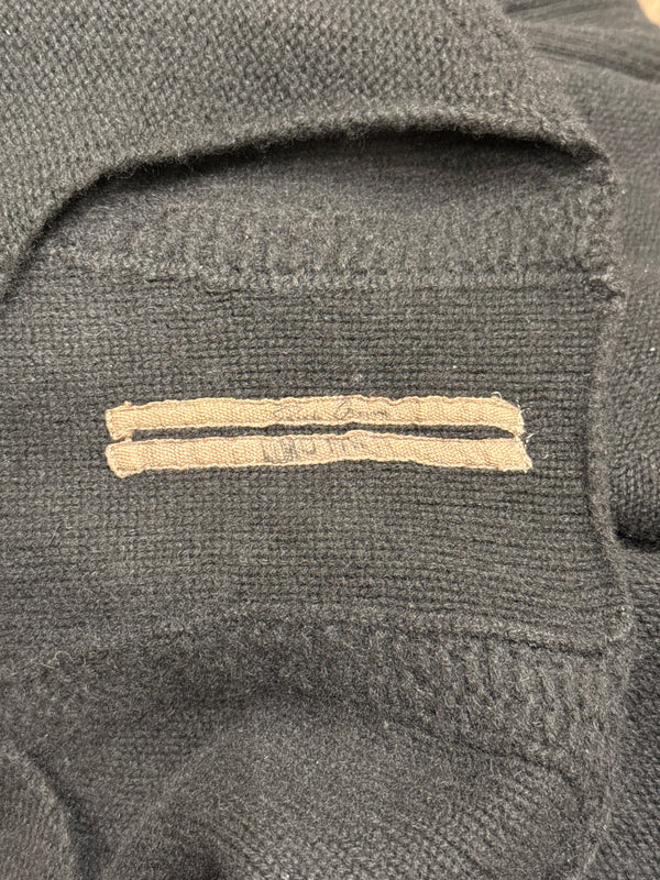 2000s Rick Owens asymmetric hem long sleeve knit top