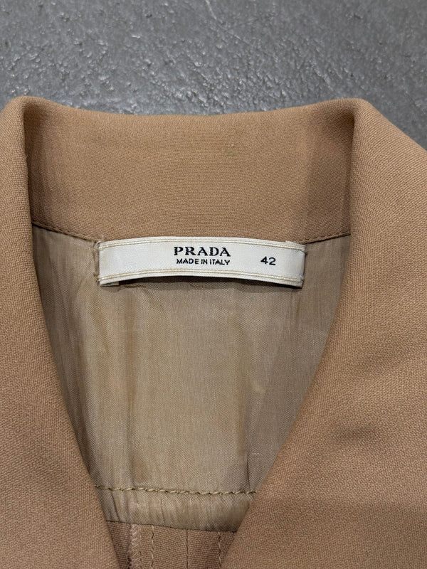 2000s Prada zipper midi dress