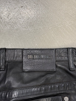 1990s Dirk Bikkembergs full zipper leather pants