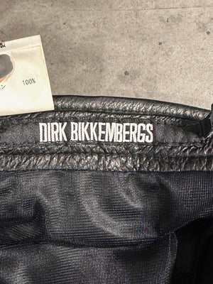 1990s Dirk Bikkembergs all around zipper leather pants