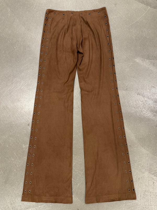 2000s Plein Sud suede set sleeveless top & pants
