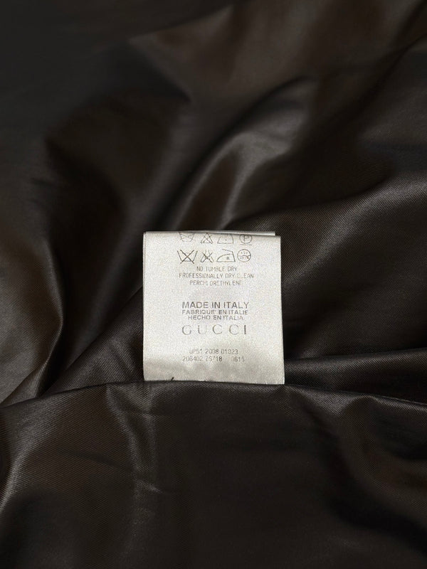 2008 Gucci nylon belted puffer coat