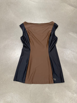 2000s Fendi stretch top and long skirt set