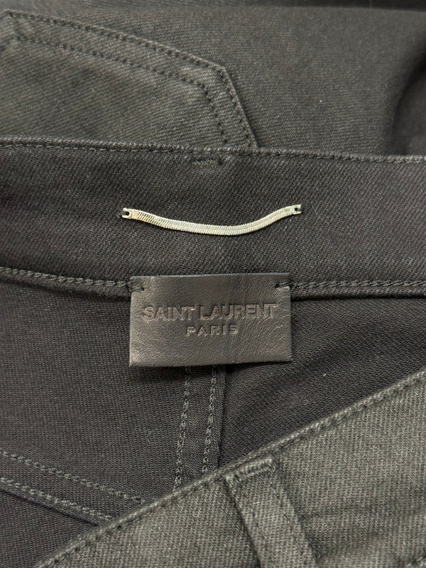 2019 Saint Laurent “D02” coated slim fit jeans