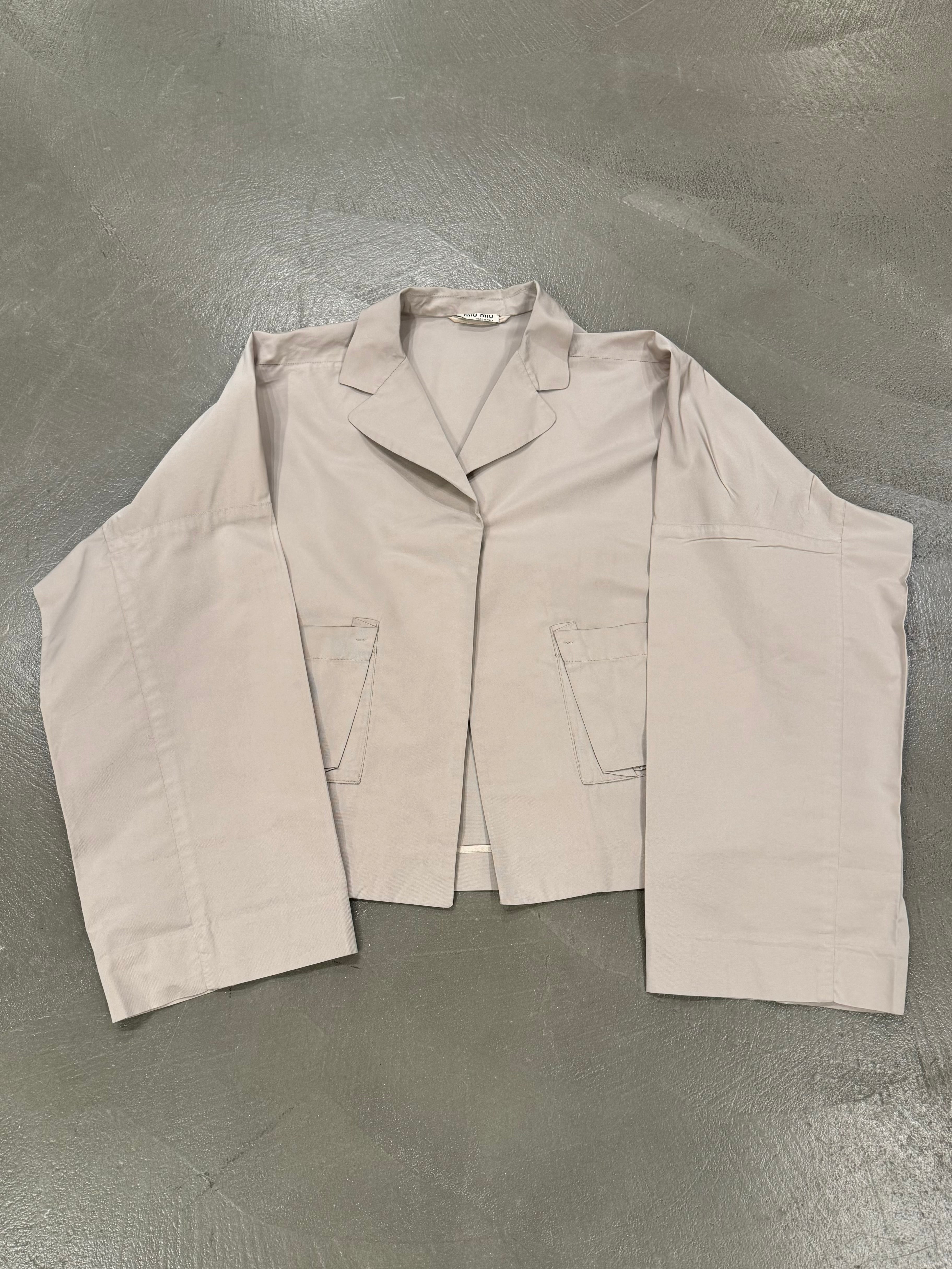 2000s Miu Miu Nylon boxy jacket 2000s Miu Miu Nylon boxy jacket
