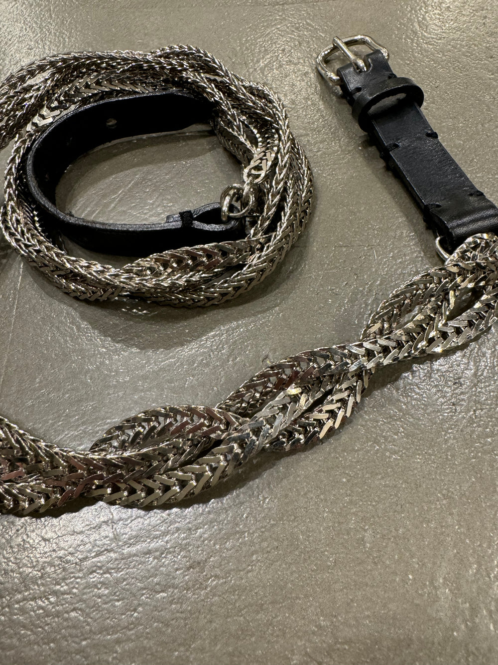 2011 Balmain by Decarnin triple chain metal belt