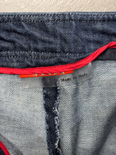Load image into Gallery viewer, 2000s Prada double layer denim/Nylon flared pants
