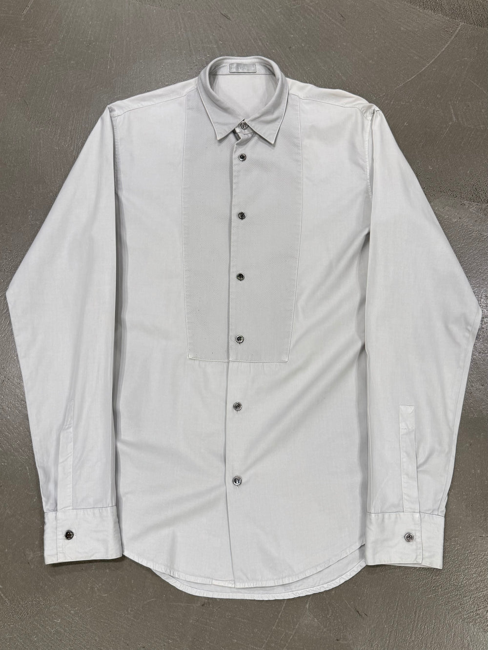 Dior by Hedi Slimane pleated detail long sleeve shirt
