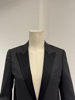 A/W2006 Dior by Hedi Slimane satin lapel tailored blazer