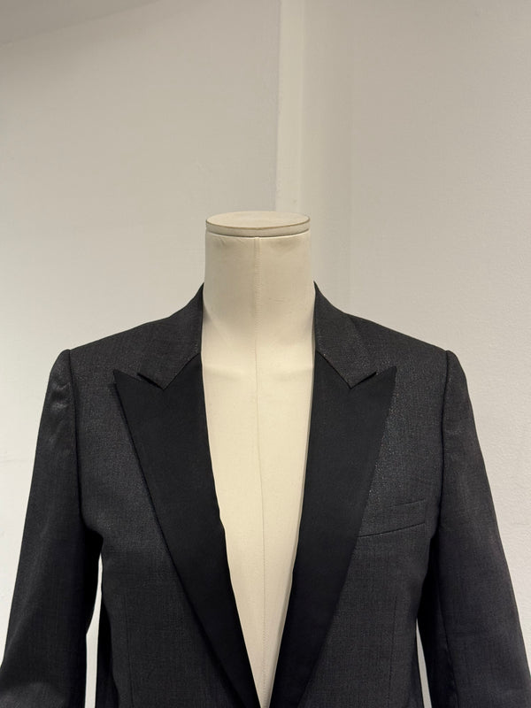 A/W2006 Dior by Hedi Slimane satin lapel tailored blazer