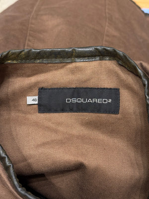 A/W 2003 Dsquared2 hybrid faux leather sleeves jacket