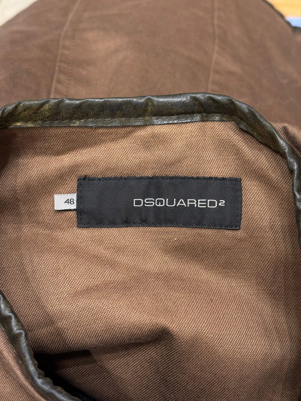 A/W 2003 Dsquared2 hybrid faux leather sleeves jacket