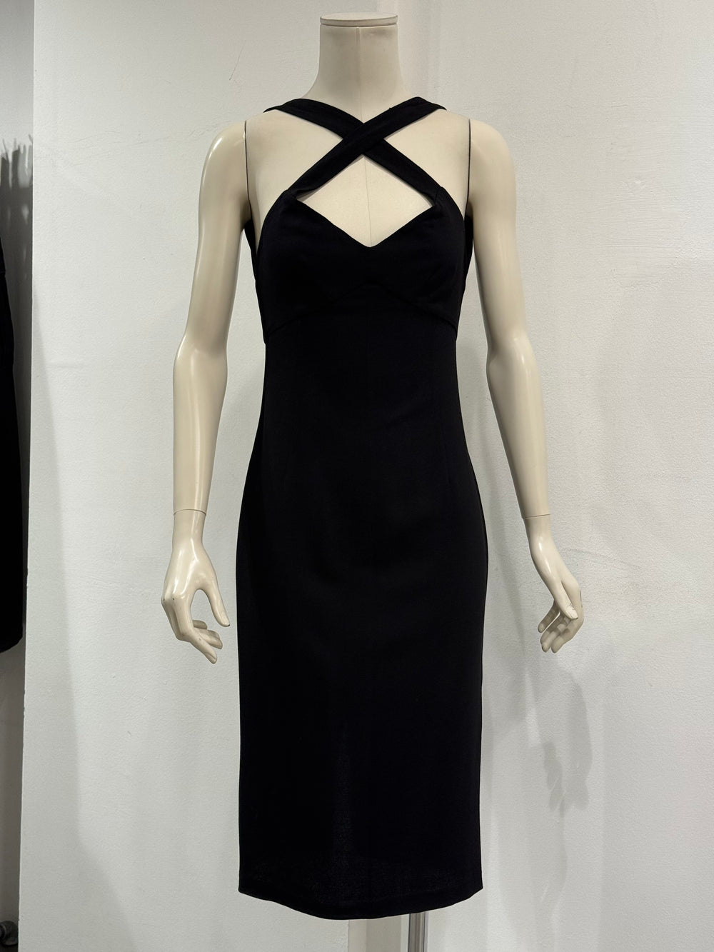 2000s Dolce & Gabbana halter neck sheath dress