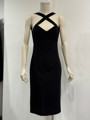 2000s Dolce & Gabbana halter neck sheath dress