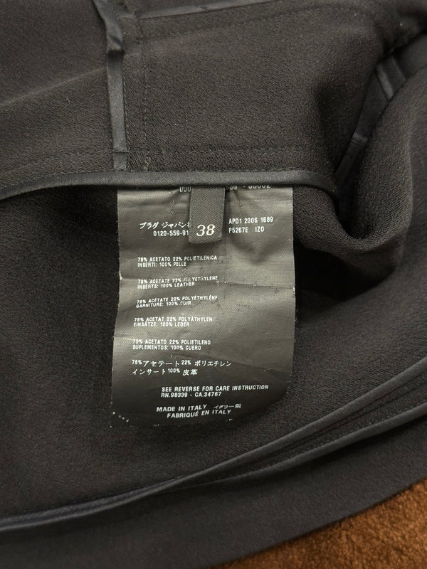 2006 Prada gold trimmed pleated jacket
