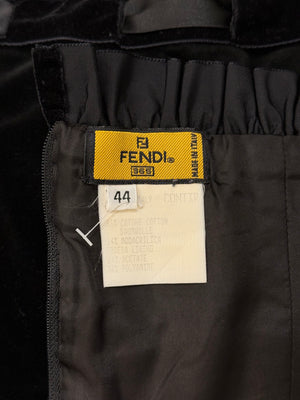 1990s Fendi strapless bow detail top