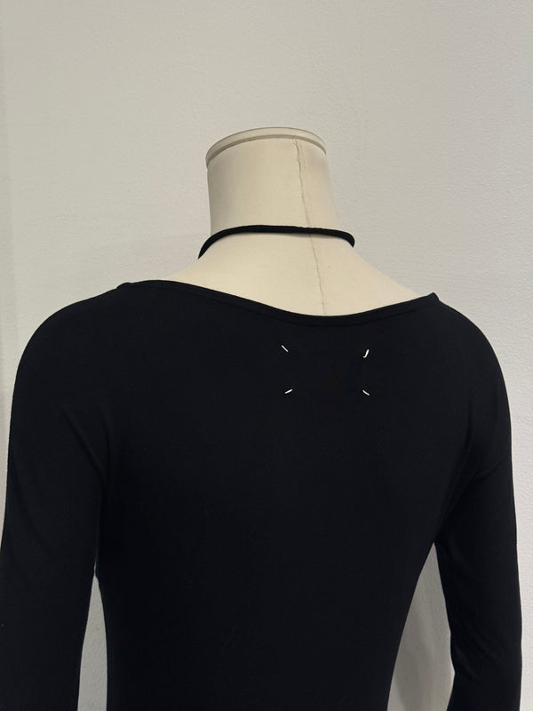 2008 Maison Margiela 2-in-1 ruched midi dress