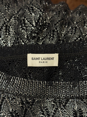 2020 Saint Laurent silver knit