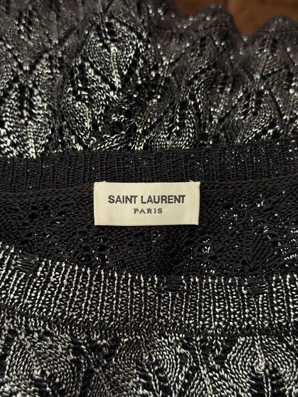 2020 Saint Laurent silver knit