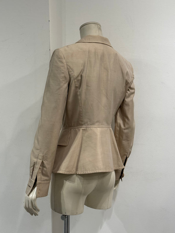 S/S1997 Christian Dior by John Galliano runway beige tailored suit
