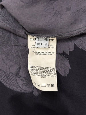 2000s Roberto Cavalli silk embroidered blouse