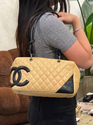 2005 Chanel Cambon Ligne bowler bag