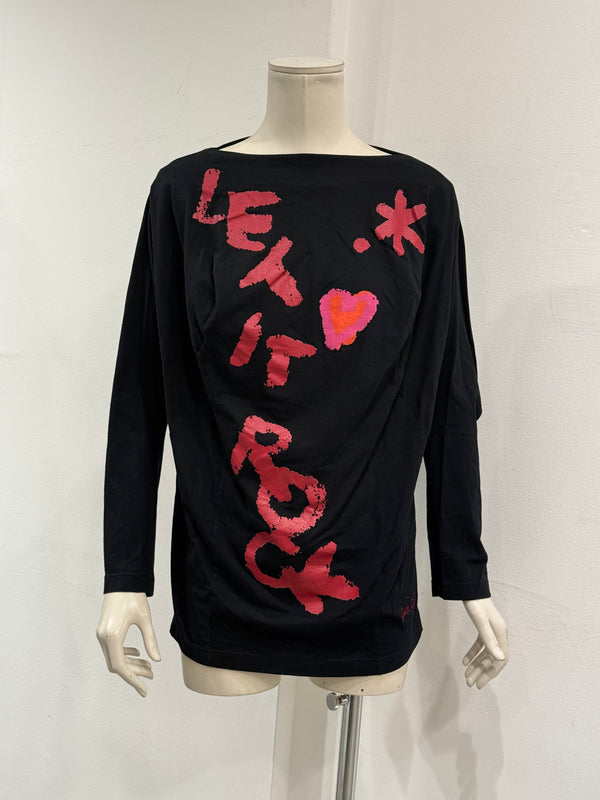 A/W2022 Vivienne Westwood "Let It Rock" draped long-sleeve top
