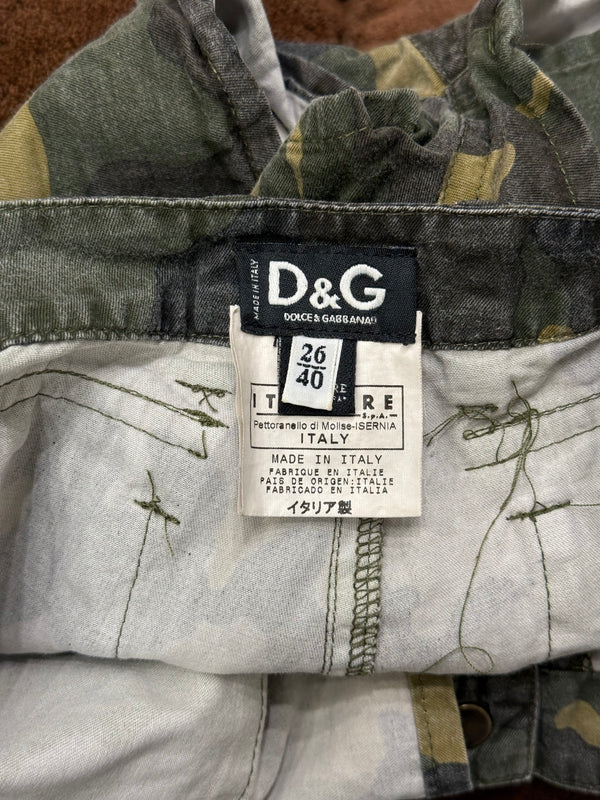 2003 Dolce & Gabbana micro camo shorts