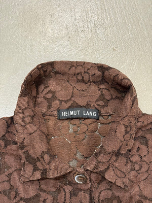 1996 Helmut Lang runway lace shirt