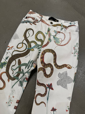 2003 Cavalli snakes jeans