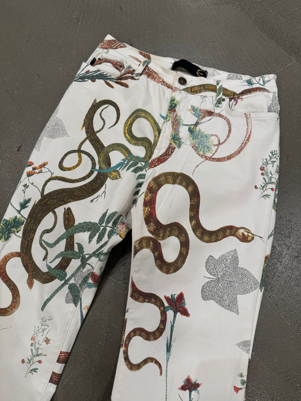 2003 Cavalli snakes jeans
